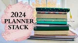 2024 PLANNER amp JOURNAL STACK [upl. by Roon158]