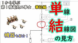 【単線結線図の見方】高圧機器も紹介！１から学ぶ第１種電気工事士 筆記編 [upl. by Faxan]