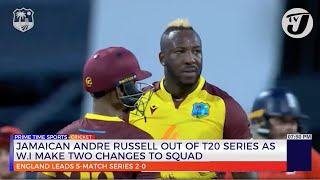 Jamaican Andre Russell out of T20 Series as WI make two Changes to Squad [upl. by Solnit870]