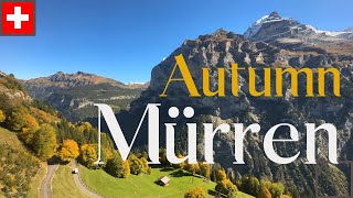 The beautiful mountain village Mürren Switzerland above Lauterbrunnen [upl. by Evonne]