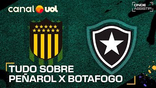 PEÑAROL X BOTAFOGO ONDE ASSISTIR TRANSMISSÃO AO VIVO E HORÁRIO PELA LIBERTADORES [upl. by Hanan830]