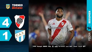 RIVER 4  1 ATLÉTICO TUCUMÁN I Resumen del partido  TorneoBetano 2024 [upl. by Benetta]