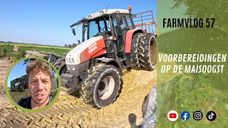 Farmvlog 57 Voorbereidingen voor de maisoogst [upl. by Alyac]