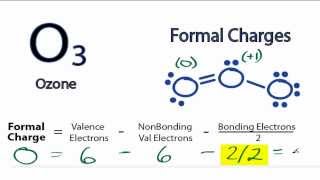 Calculating O3 Formal Charges Calculating Formal Charges for O3 Ozone [upl. by Einnad]