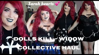 PLUS SIZE DOLLS KILL  WIDOW COLLECTIVE HAUL  SARAH HEARTS [upl. by Kapor]