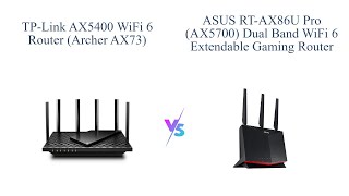 TPLink AX5400 vs ASUS RTAX86U Pro 📶🎮  Best WiFi 6 Router Comparison [upl. by Chloette]