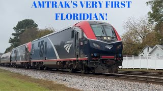 THE FIRST Amtrak Floridian through NC [upl. by Aynad986]