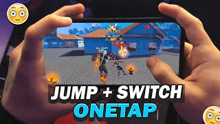 New Jump  Switch OneTap Headshot Trick quotMake You Master Of Movement Speedquot☠️  Free Fire Max [upl. by Aelanna]