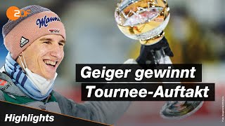 Die Highlights vom Auftaktspringen der Vierschanzentournee in Oberstdorf  Skispringen  ZDFsport [upl. by Huesman]