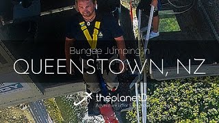 Dave does the AJ Hackett Nevis Bungy Jump in Queenstown NZ [upl. by Artekal]