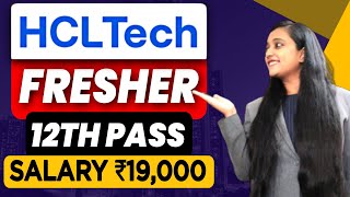 HCL Tech Recruitment 2023  HCL Hiring Freshers 2023  12th Pass  HCL Tech Hiring 2023  Jobs 2023 [upl. by Olivie]