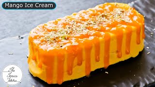 Creamy Mango Ice Cream Recipe  No Whipping Cream Mango Ice Cream Recipe  The Terrace Kitchen [upl. by Everara]