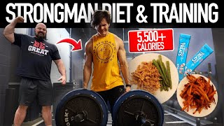 Bodybuilder Tries Strongman DIET amp TRAINING  Brian Shaws 5500 CALORIE FAT LOSS DIET [upl. by Alain]