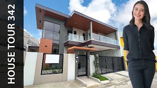 House Tour 342 • Inside a 4Bedroom Outstanding Grey House in Las Piñas  Presello [upl. by Yllod]