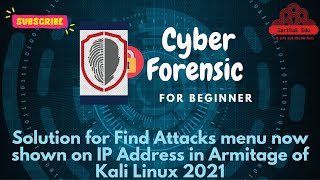 Solution for Find Attacks menu not shown on IP Address in Armitage of Kali Linux 2021 [upl. by Adidnac]