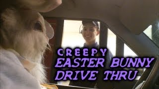 CREEPY EASTER DRIVE THRU PRANK  OmarGoshTV [upl. by Bonnibelle784]