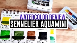 Sennelier Aquamini Watercolor Set Review [upl. by Assenad699]