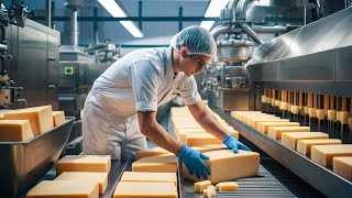 Les Secrets de Fabrication du Fromage Cheddar Industriel 🧀 [upl. by Esac]