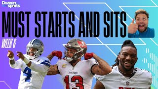 WEEK 6 MUST STARTS AND SITS Big Kirko and the spiciest Mike Evans debate ever [upl. by Barayon]