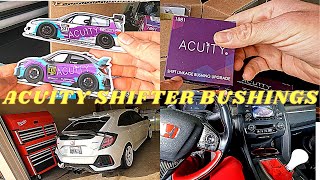 ACUITY SHIFTER BUSHING INSTALL 10th GEN CIVIC FK7 Civic Hatchback [upl. by Ynahteb305]