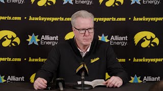 Iowa Mens Basketball Post Game Press Conference – 111924 Rider [upl. by Analad]