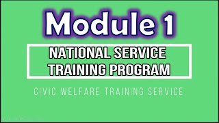 NSTP2 CWTS  Module 1 [upl. by Brianne]