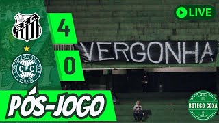 SANTOS 4 x 0 CORITIBA  VEXAME EM SANTOS  PÓSJOGO 30 [upl. by Treblig581]