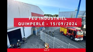 Feu industriel à Quimperlé  150920204 [upl. by Sweeney]