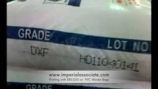 EBS 250 Printing on PP woven sacks [upl. by Mccahill]