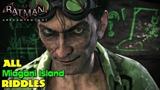 Batman Arkham Knight ★ All Riddles ★ Miagani Island Location Guide [upl. by Kelcie]