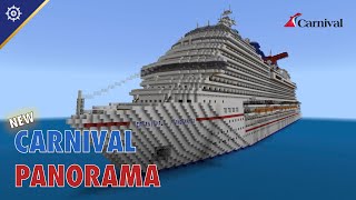 The NEW Carnival Panorama  Minecraft Cruise ship Build Download [upl. by Dnalram]