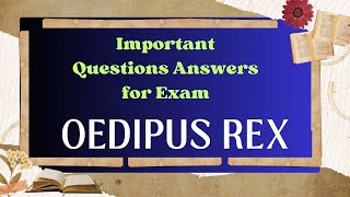 Oedipus Rex Question Answer oedipus englishliterature [upl. by Harahs]