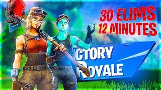 FASTEST 30 BOMB EVER 32K DUO WIN W TOMMO  Fortnite [upl. by Avid]