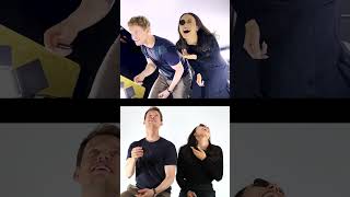 Madison Chock and Evan Bates OREO CHALLENGE figureskating olympics chockandbates skating [upl. by Cromwell]