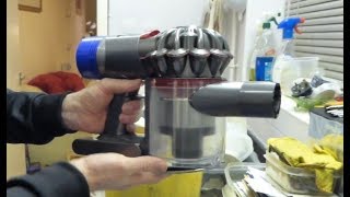 Dyson V6 amp V8 Cordless vacuum Monthly maintenance  Filters and Powerhead cleaning [upl. by Haroppiz]