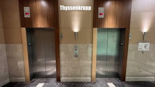 Thyssenkrupp Traction Elevators at the Westin in Wheeling IL [upl. by Lramaj]