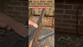 How to Prevent Joist Rot construction tips diy woodworking fyp shorts [upl. by Atinuaj]