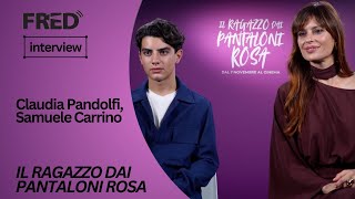 Intervista Claudia Pandolfi amp Samuele Carrino  IL RAGAZZO DAI PANTALONI ROSA  Alice nella Città [upl. by Bryce]