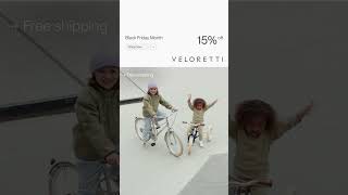 Veloretti Black Friday month  15 off Kids bikes  Free shipping [upl. by Savdeep265]