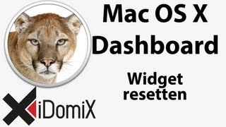 Wie kann ich Dashboard Widget resetten unter Mac OS X Reset [upl. by Ardnekahs767]