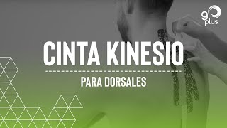 Colocación de cinta kinesio para dorsales [upl. by Nannek]