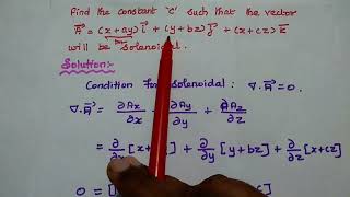 EMF  Solenoidal and Irrotational vectors  EMFT  EC3452  EE3301  EC8451 [upl. by Gazzo804]