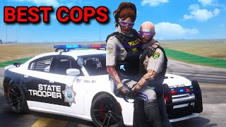 Cop Ridealong with Girlfriend in GTA 5 RP [upl. by Ardnoek]