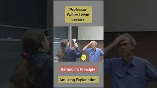 Professor Walter Lewin Explain Bernoullis Principle ytshort shorts potentialg [upl. by Nazario]