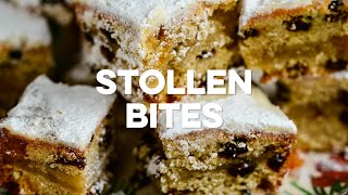 Quick and Easy Stollen Bites no yeast  Supergolden Bakes [upl. by Alak834]