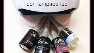 Semipermanente estrosa con lampada led e trucchi vari [upl. by Huberman]