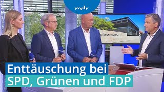 Landtagswahl in Thüringen Große Enttäuschung bei SPD Grünen und FDP  MDR THÜRINGEN JOURNAL  MDR [upl. by Rudman336]