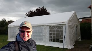 HOW TO Set Up A 13x20 4x8m Party Tent Marquee  On Your Own  StepByStep Tutorial [upl. by Tara541]