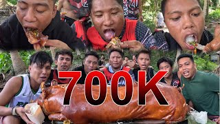 MUKBANG LECHON 700K NATA MGA AGAWN [upl. by Aicillyhp]