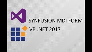 VB Net amp Syncfusion 02  Create MDI Form [upl. by Eitten]